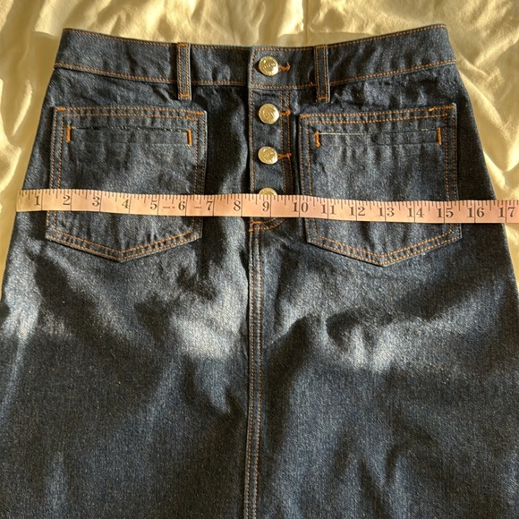 APC denim a-line skirt size 34 (size 2, XS) brand new - Picture 11 of 11